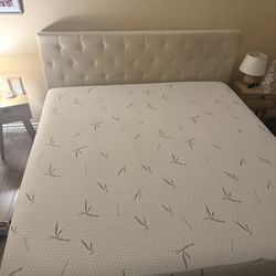 Mattress, Bed frame, & Box Spring all King Size.