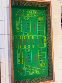Nevada Dice Craps Table Layout Board