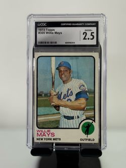 1973 TOPPS WILLIE MAYS #305 CGC 2.5