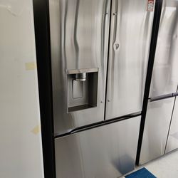 New 24 cu. ft. Counter Depth MAX Zero Clearance 3-Door French Door Refrigerator with Craft Ice in