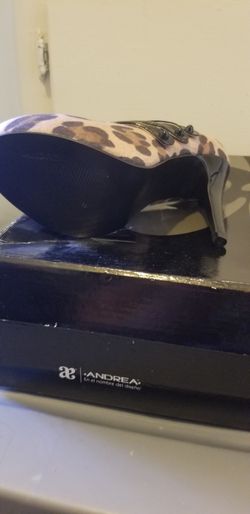 New andrea leopard high heels