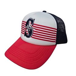 Seattle Mariners Hat SGA 4th of July Celebration Patriotic Trucker 2025 Cap