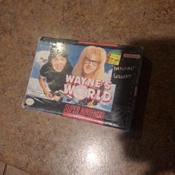 Super Nintendo Wayne's World Factory Seal But Beat Up It's Ugly $100
