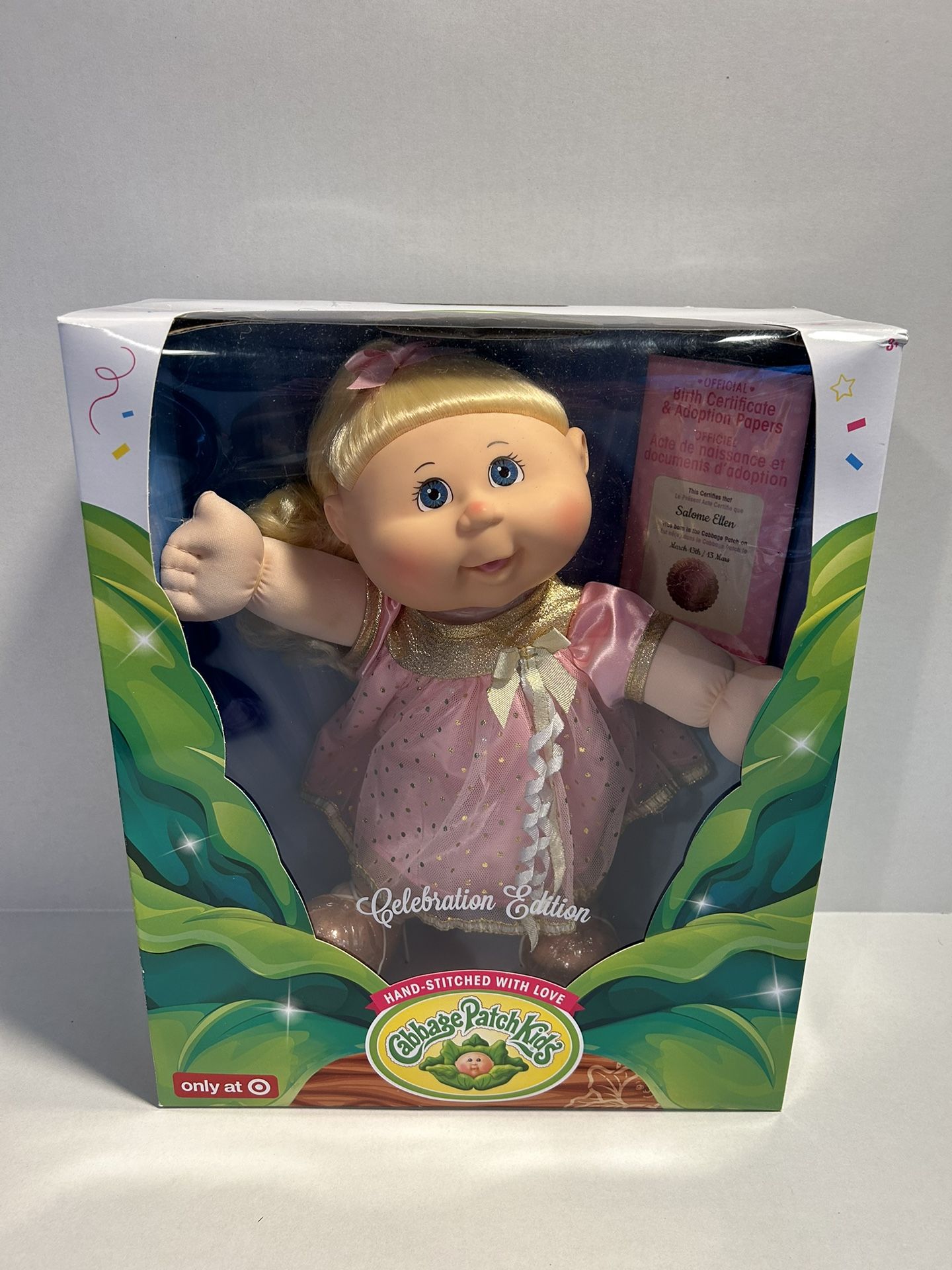 Cabbage Patch Kids 2019 Celebration Edition 14” Salome Ellen March 13 New In Package 