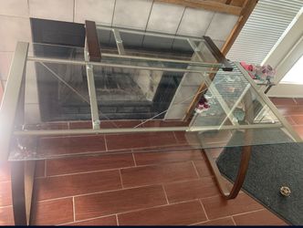 Glass desk