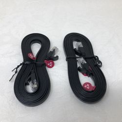 2 Black 9ft Ethernet Cables - New, Never Used 