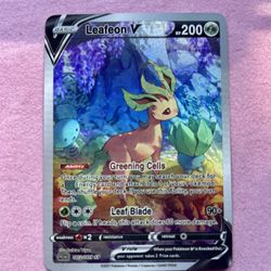 Leafeon V – Verdant Bloom Holographic Art Pokémon Card ✨