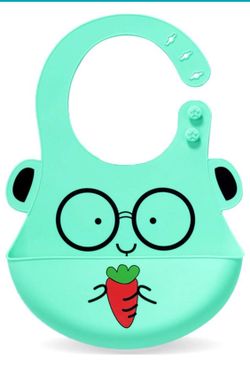 Silicone Baby Bibs, new (never use)