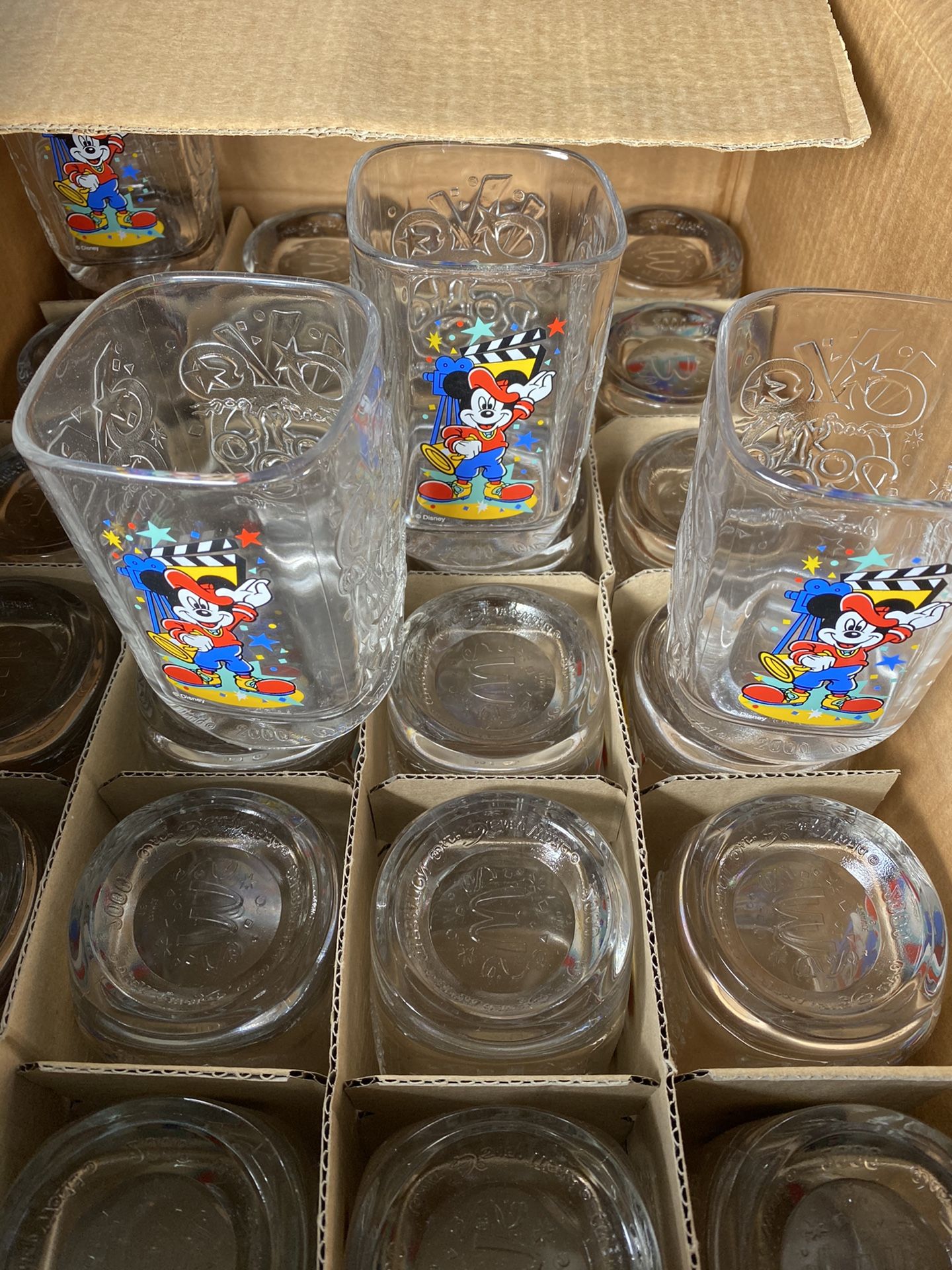 Glass cup 2000 Disney collection from McDonald’ box of 24