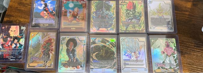 Dragon ball fusion world fb10 & ST01 cards