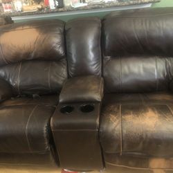 Electric Loveseat Recliner 
