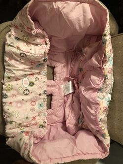 Pink Shopping Cart/Highchair cover & Infant Cozy Car seat cover