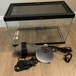 LIKE NEW Lizard/Aquarium Tank Kit