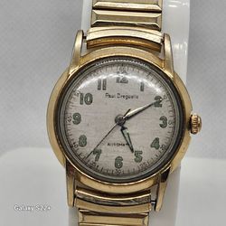 Nice Vintage (1950s) Mens Paul Breguette Automatic Wrist Watch 17j Runs Great