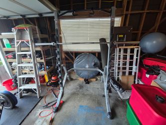 Hoist HF-5970-PL squat rack and bar