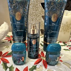 Bath & Body Works DISNEY PRINCESS JASMINE Body cream, mist, sanitizer - 5 Pcs
