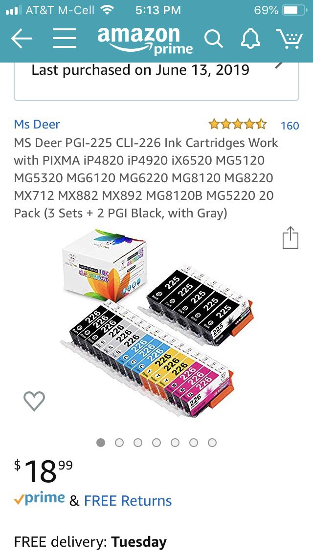 Ms Deer Ink Cartridges PGI 225/226