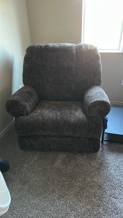 Brown recliner