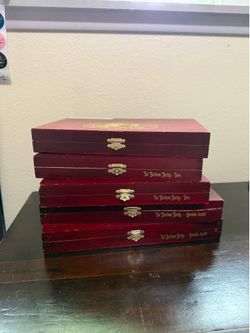 Deadwood Fat Bottom Betty Empty Wood Cigar Box Lot 5 - Mixed Size Boxes