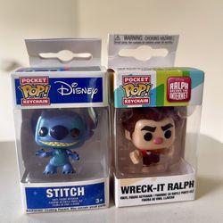 Funko - Pop! Keychain - Stitch /  Wreck-It-Ralph