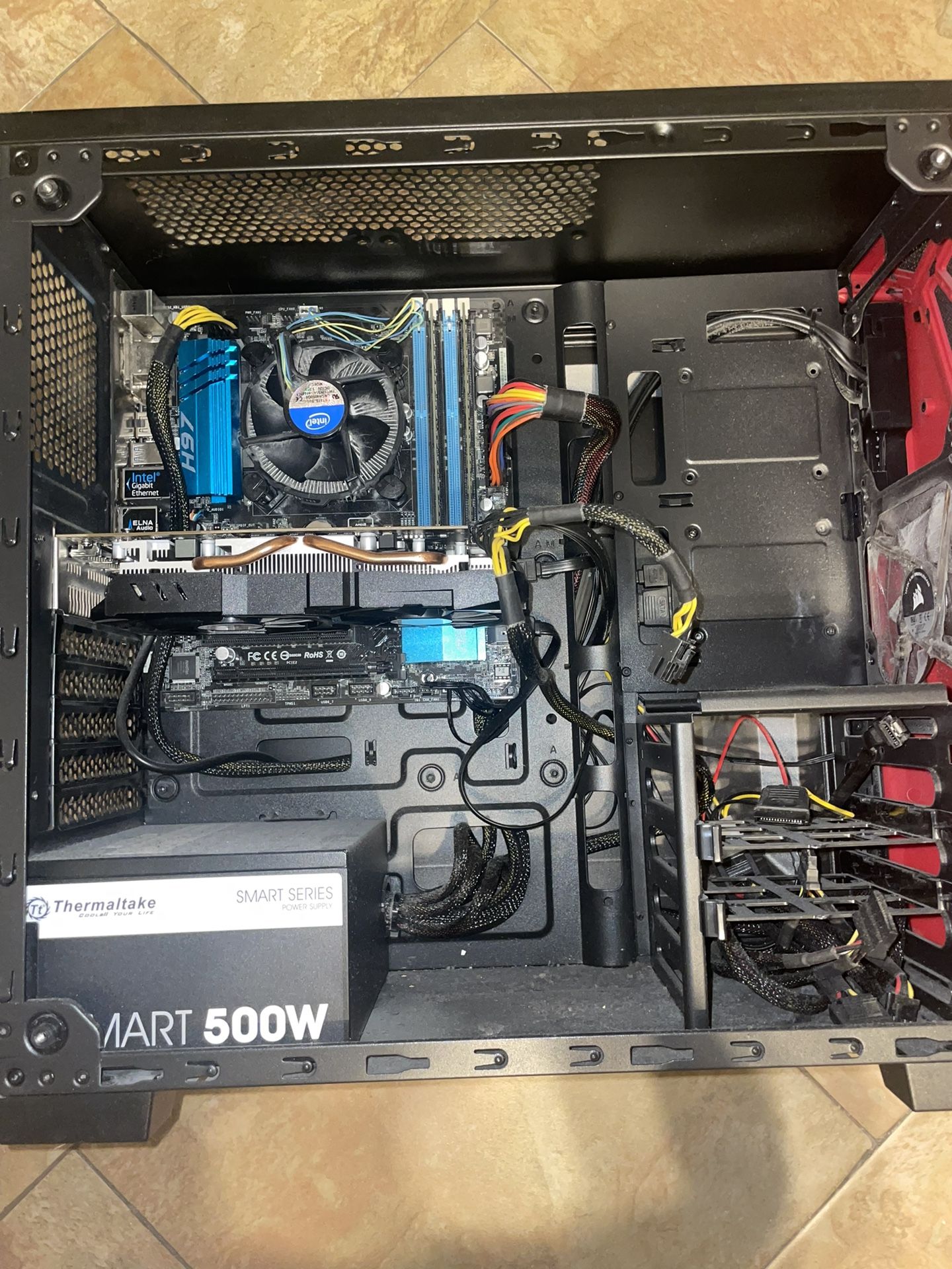 Red/Black Desktop Computer