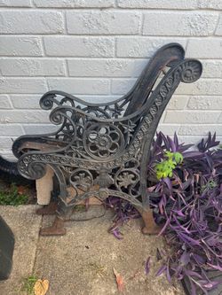 Vintage Iron Bench