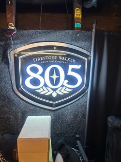 805 beer sign