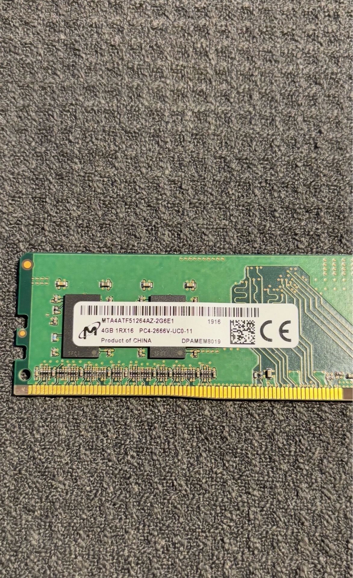 4GBs DDR4 Ram Stick
