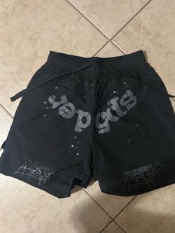 Black Sp5der Shorts