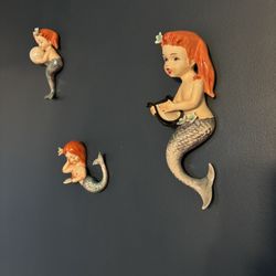 Vintage Lefton Mermaids