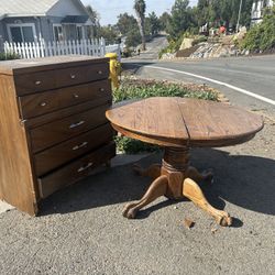 FREE Table And Dresser (heavy)