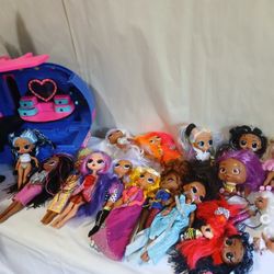 Large lot of 18+ O.M.G LOL Surprise! fashion teens tweens kids pets OMG dolls
