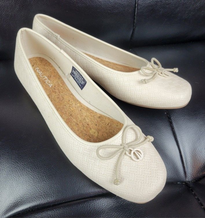 Nautica Ballet Flat Slip On Shoes Sz9.5W