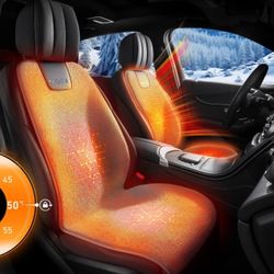Graphene Electric Heated Car Seat Protector Heat Warm Cushion Mat Ultra Fast 10s Heat  Auto Seat Heater with Smart Adjustable Controller
