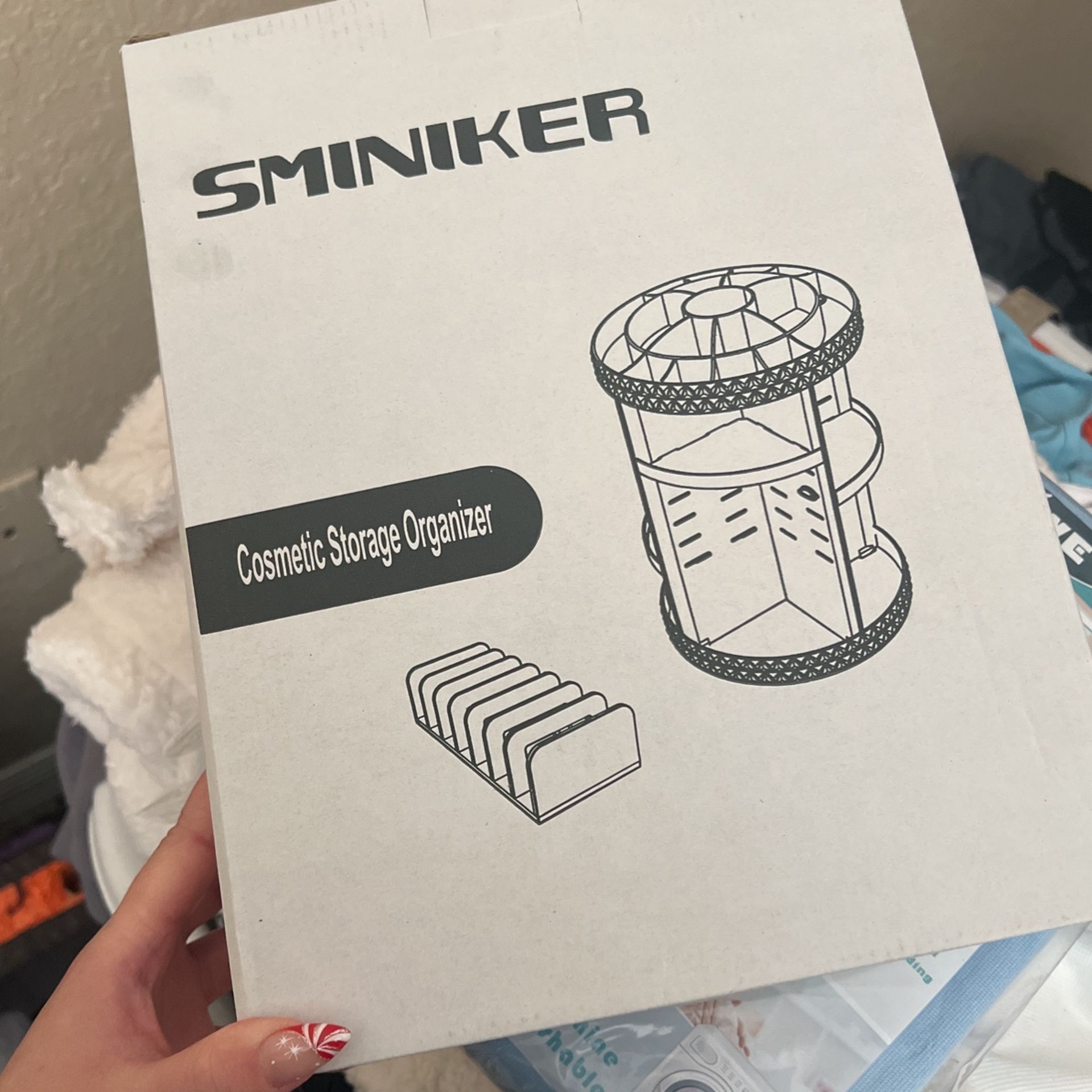 brand new clear spinning makeup organizer