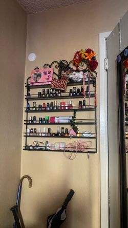 very nice Nail polish rack for wall
