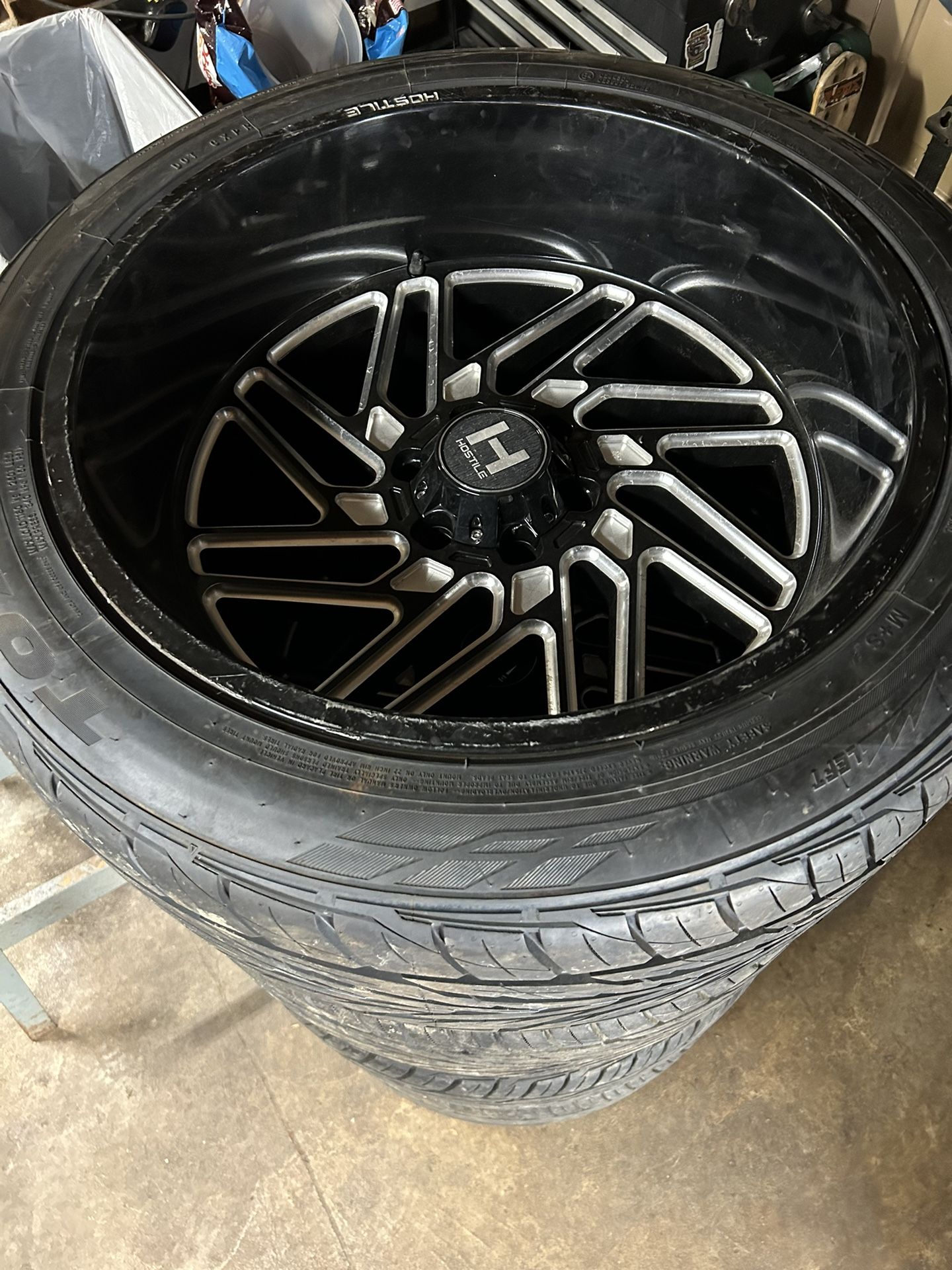 Hostile 22x12 Wheels & Tires!