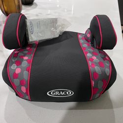 GRACO TurboBooster Grey/Pink Dots - Used
