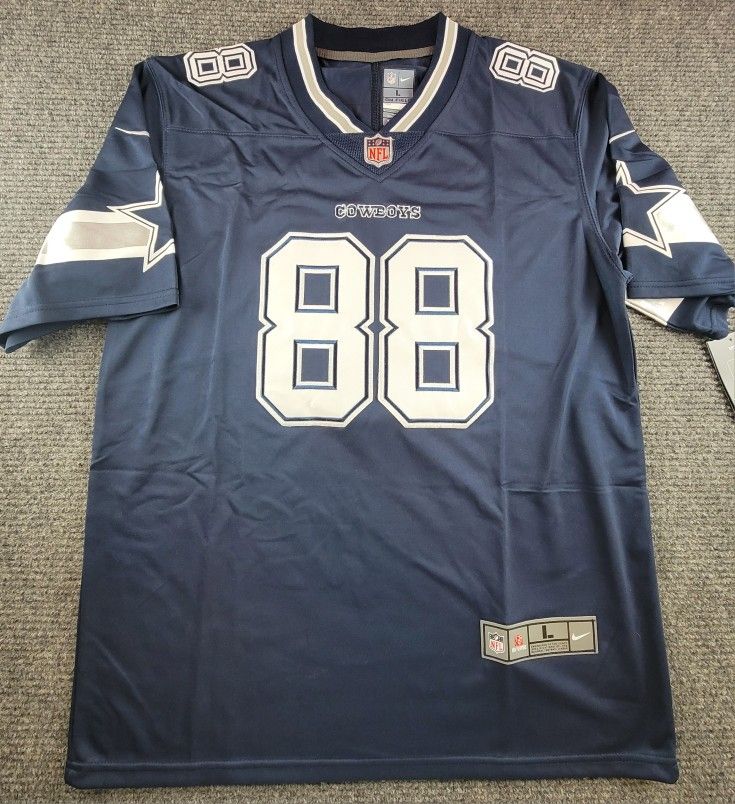 Dallas Cowboys Ceedee Lamb Mens Large Blue Silver Football Jersey New