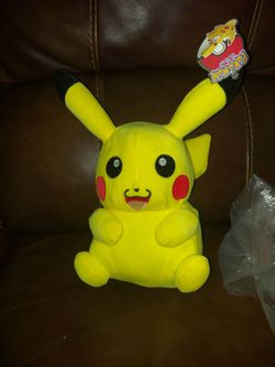 Pikachu plushy