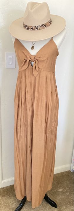 Boho Jumpsuit - Caramel/Brown