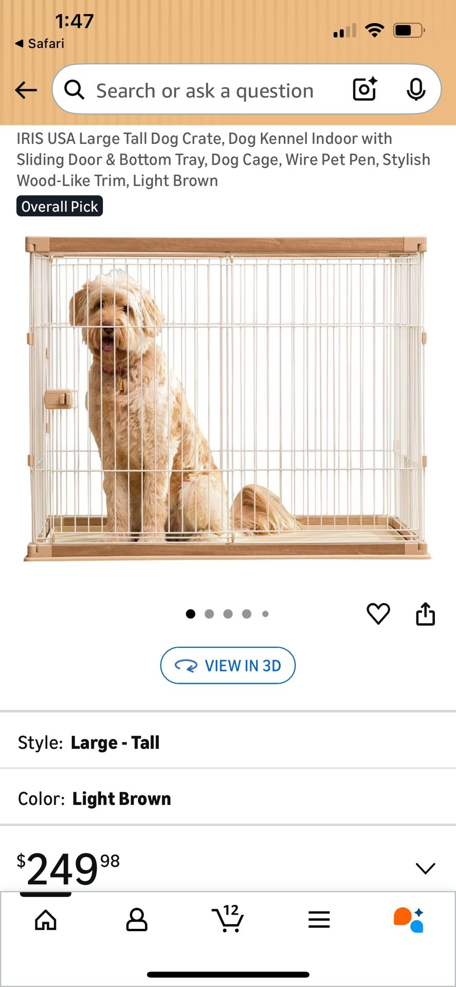 Indoor Dog Crate/Pen,