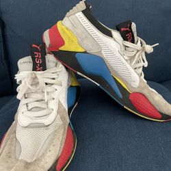 PUMA RS-X Toys Reinvention Shoes White-Gray  10.5