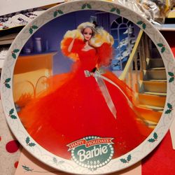 Vintage Barbie 1988 Holiday Edition Limited Edition Plate