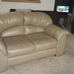Leather Love Seat