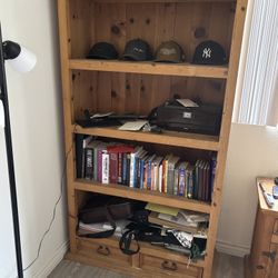 Solid Wood Vintage Shelf Unit