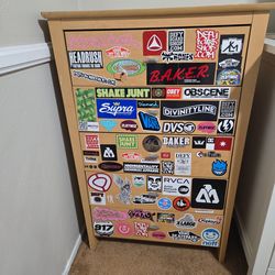 Draw   with  skater  sticker