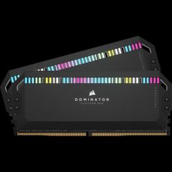 DOMINATOR® PLATINUM RGB 32GB (2x16GB) DDR5 DRAM 6200MT/s CL36 Intel XMP Memory Kit — Black