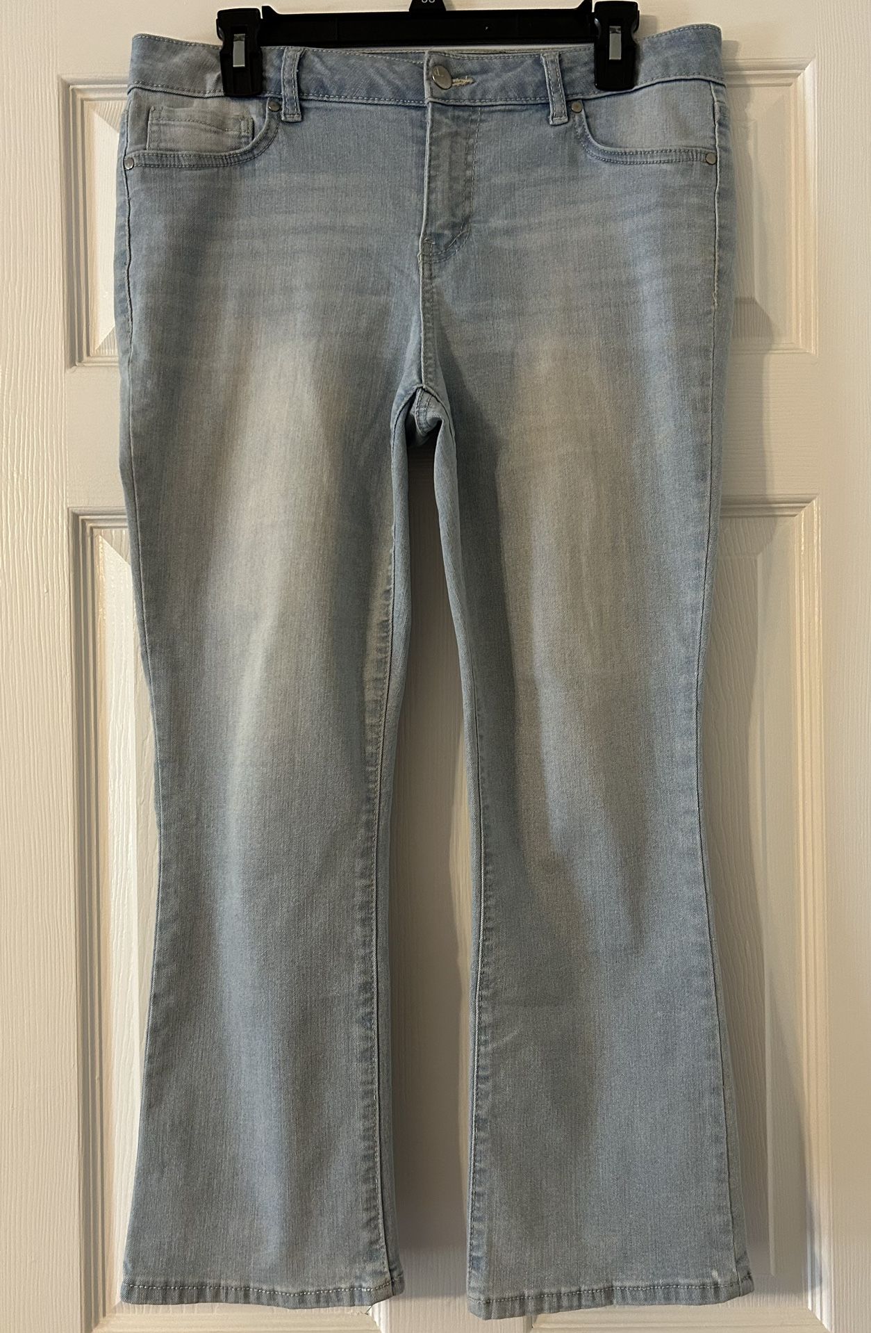 d. Jeans Capris Light Wash Stretch Denim Jeans Blue Casual Size 10