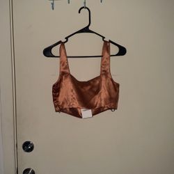 satin corset top